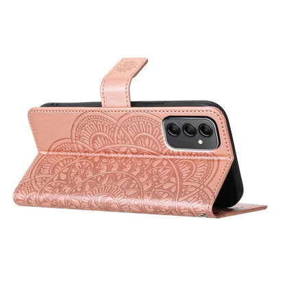 For Samsung Galaxy A14 5G / A14 4G Magnetic Phone Case Flower Imprinted Stand Cover