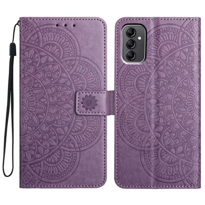 For Samsung Galaxy A14 5G / A14 4G Magnetic Phone Case Flower Imprinted Stand Cover