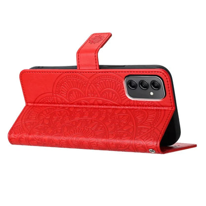For Samsung Galaxy A14 5G / A14 4G Magnetic Phone Case Flower Imprinted Stand Cover