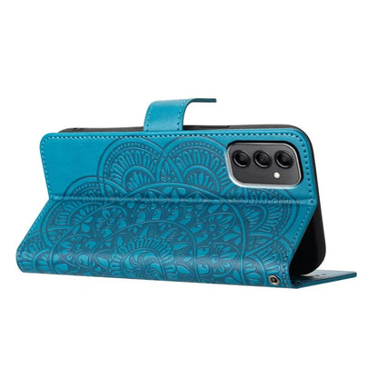 For Samsung Galaxy A14 5G / A14 4G Magnetic Phone Case Flower Imprinted Stand Cover