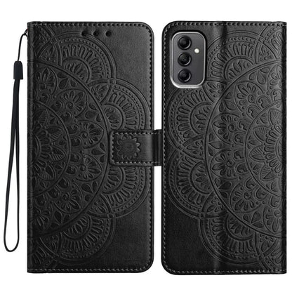 For Samsung Galaxy A14 5G / A14 4G Magnetic Phone Case Flower Imprinted Stand Cover