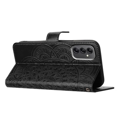 For Samsung Galaxy A14 5G / A14 4G Magnetic Phone Case Flower Imprinted Stand Cover