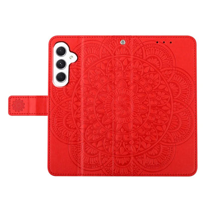 For Samsung Galaxy A05s 4G Cell Phone Case Flower Imprinted Card Holder Cover