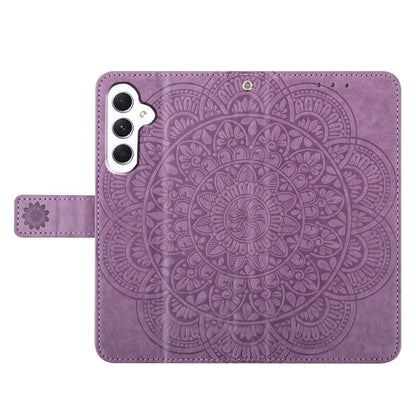 For Samsung Galaxy A05s 4G Cell Phone Case Flower Imprinted Card Holder Cover