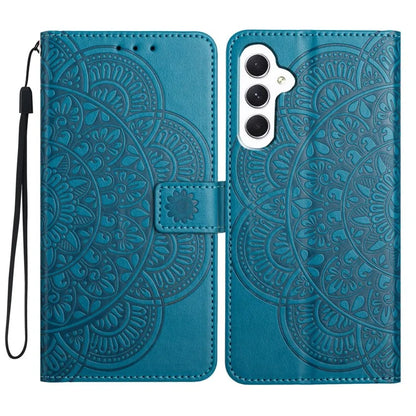 For Samsung Galaxy A05s 4G Cell Phone Case Flower Imprinted Card Holder Cover