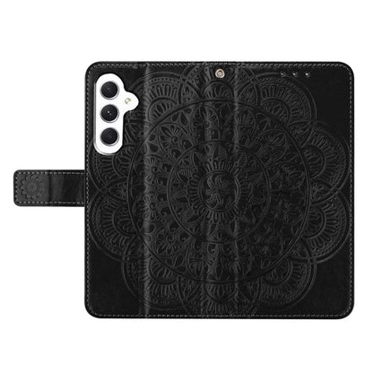 For Samsung Galaxy A05s 4G Cell Phone Case Flower Imprinted Card Holder Cover