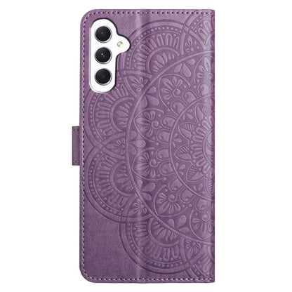 For Samsung Galaxy A15 5G Cell Phone Case Flower Imprinted Wallet Cover
