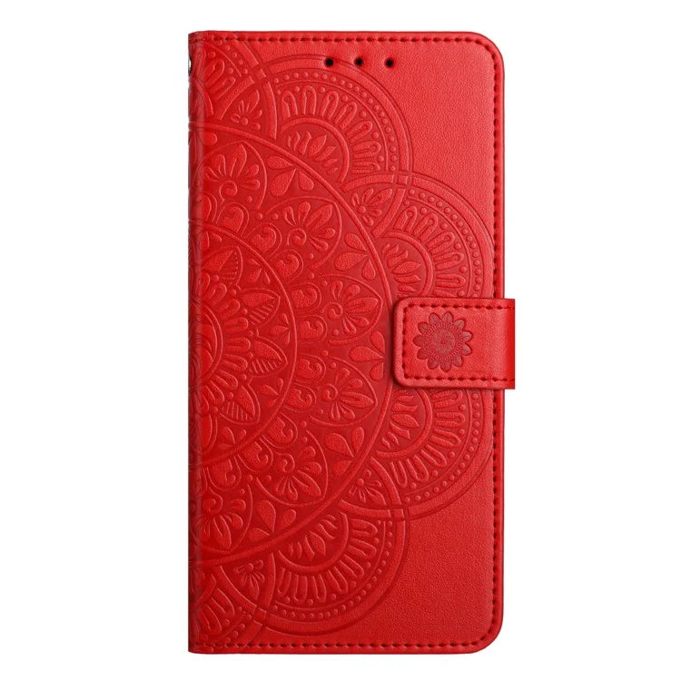 For Samsung Galaxy A15 5G Cell Phone Case Flower Imprinted Wallet Cover