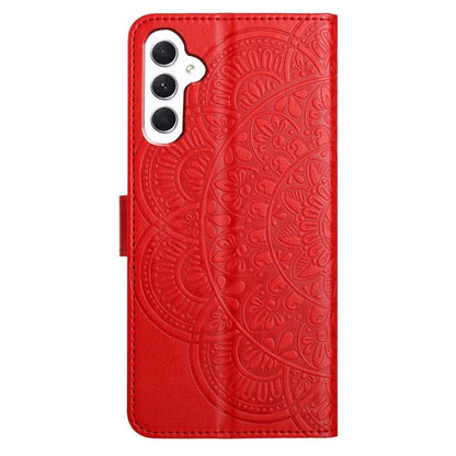 For Samsung Galaxy A15 5G Cell Phone Case Flower Imprinted Wallet Cover