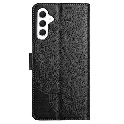 For Samsung Galaxy A15 5G Cell Phone Case Flower Imprinted Wallet Cover