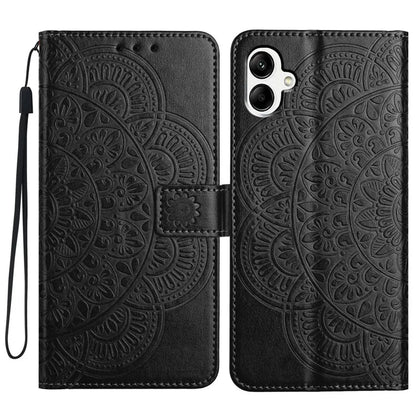 For Samsung Galaxy A05 4G Case Magnetic Foldable Stand Phone Cover with Flower Pattern