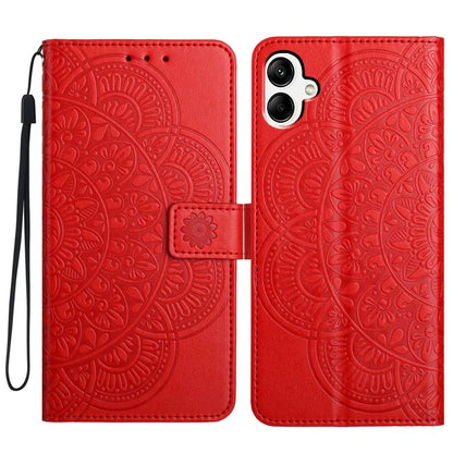 For Samsung Galaxy A05 4G Case Magnetic Foldable Stand Phone Cover with Flower Pattern