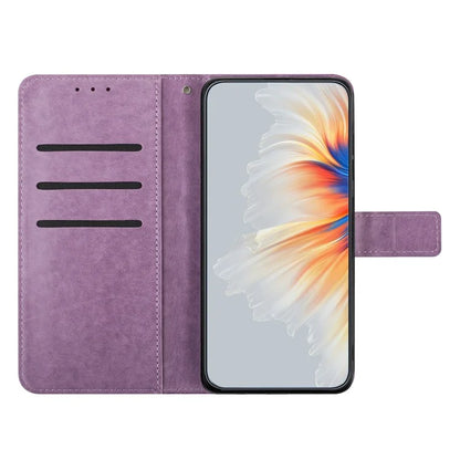 For Samsung Galaxy A05 4G Case Magnetic Foldable Stand Phone Cover with Flower Pattern