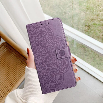 For Samsung Galaxy A05 4G Case Magnetic Foldable Stand Phone Cover with Flower Pattern