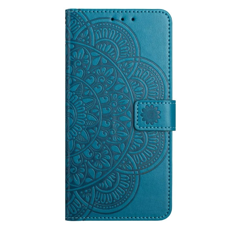 For Samsung Galaxy A05 4G Case Magnetic Foldable Stand Phone Cover with Flower Pattern