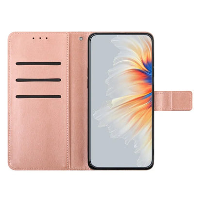 For Samsung Galaxy A05 4G Case Magnetic Foldable Stand Phone Cover with Flower Pattern