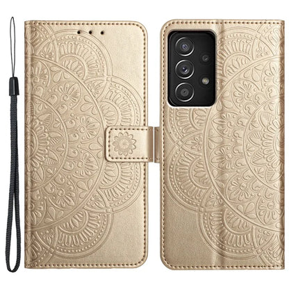 For Samsung Galaxy A23 4G / 5G (Global Version) Wallet Case Mandala Flower Folio Design Phone Cover