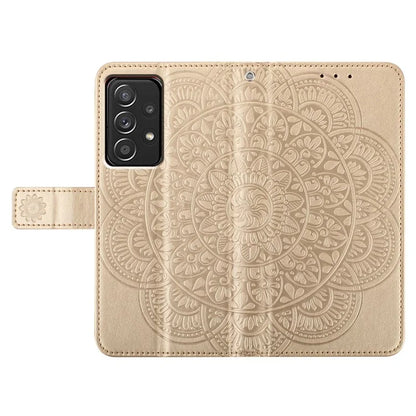 For Samsung Galaxy A23 4G / 5G (Global Version) Wallet Case Mandala Flower Folio Design Phone Cover