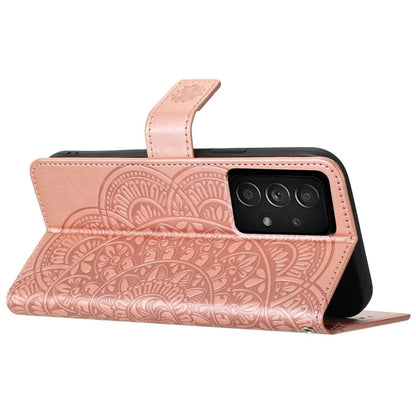 For Samsung Galaxy A23 4G / 5G (Global Version) Wallet Case Mandala Flower Folio Design Phone Cover