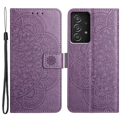 For Samsung Galaxy A23 4G / 5G (Global Version) Wallet Case Mandala Flower Folio Design Phone Cover