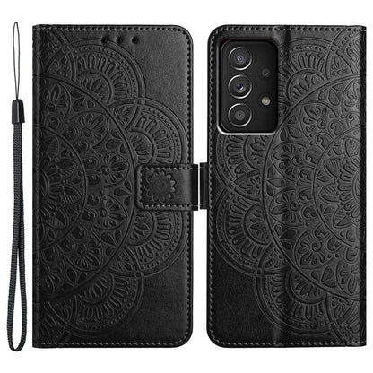 For Samsung Galaxy A23 4G / 5G (Global Version) Wallet Case Mandala Flower Folio Design Phone Cover
