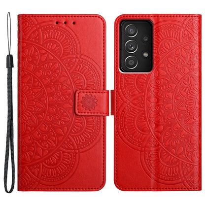 For Samsung Galaxy A23 4G / 5G (Global Version) Wallet Case Mandala Flower Folio Design Phone Cover