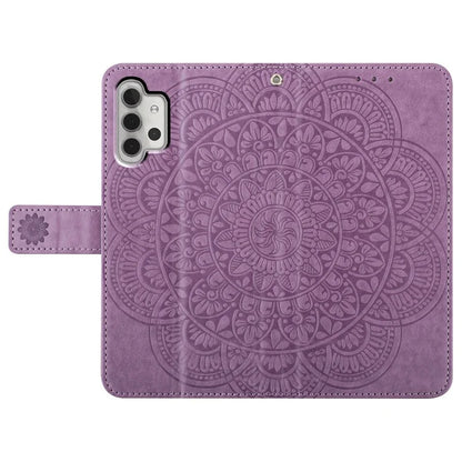 For Samsung Galaxy A32 4G (EU Version) Case Mandala Flowers Leather Flip Phone Cover with Strap