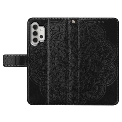 For Samsung Galaxy A32 4G (EU Version) Case Mandala Flowers Leather Flip Phone Cover with Strap