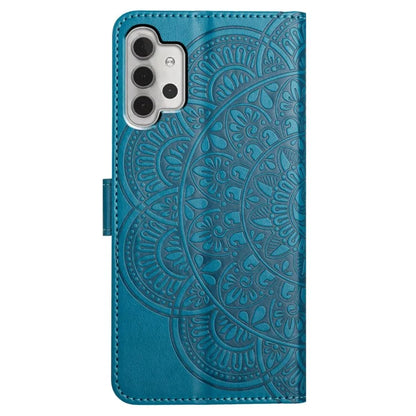 For Samsung Galaxy A32 4G (EU Version) Case Mandala Flowers Leather Flip Phone Cover with Strap