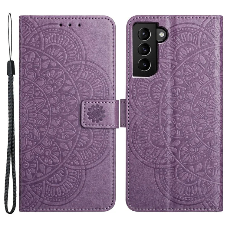 For Samsung Galaxy S22 5G Case PU Leather Wallet Card Slots Stand Phone Cover