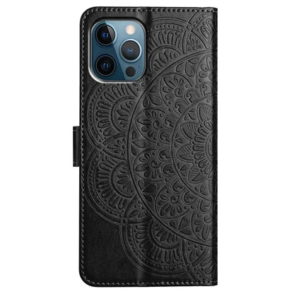 For iPhone 15 Pro Max Case Flower Pattern Flip Stand Phone Protector