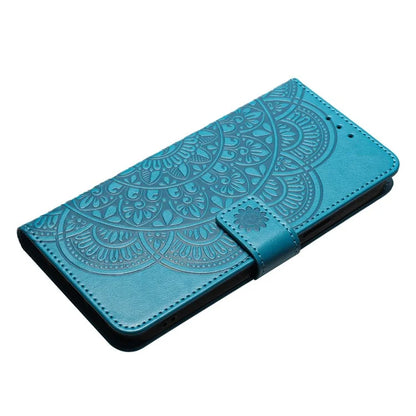 For iPhone 14 Pro Leather Case Drop-proof Flower Pattern Phone Cover with Handy Strap