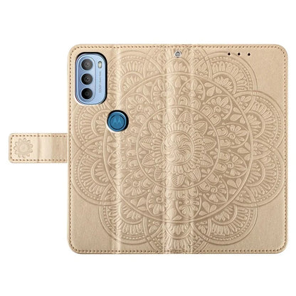 For Motorola Moto G31 4G / Moto G41 4G Case Flower Pattern Wallet Style Phone Cover