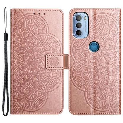 For Motorola Moto G31 4G / Moto G41 4G Case Flower Pattern Wallet Style Phone Cover
