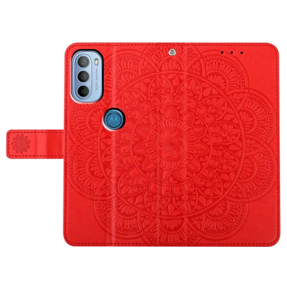 For Motorola Moto G31 4G / Moto G41 4G Case Flower Pattern Wallet Style Phone Cover