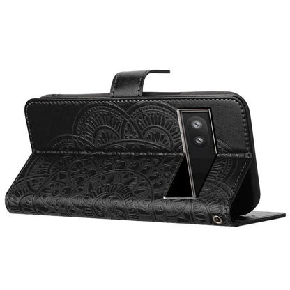 For Google Pixel 7a PU Leather Wallet Case Cover Flower Pattern