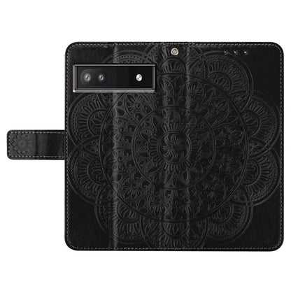 For Google Pixel 7a PU Leather Wallet Case Cover Flower Pattern