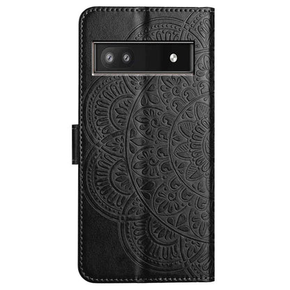 For Google Pixel 7a PU Leather Wallet Case Cover Flower Pattern