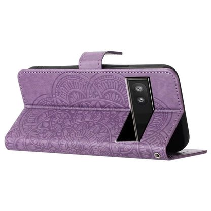 For Google Pixel 7a PU Leather Wallet Case Cover Flower Pattern
