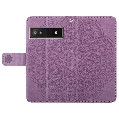 For Google Pixel 7a PU Leather Wallet Case Cover Flower Pattern