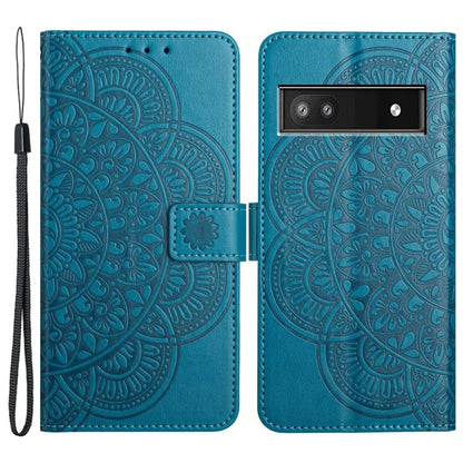 For Google Pixel 7a PU Leather Wallet Case Cover Flower Pattern