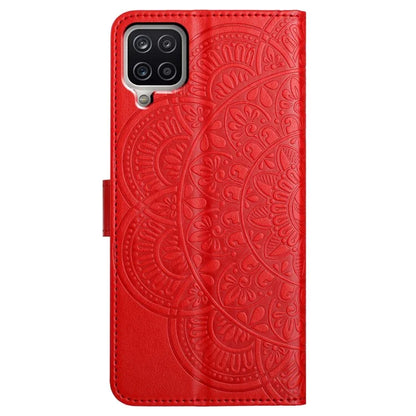 For Samsung Galaxy A22 4G (EU Version) Case Leather Flip Cover with Card Slots + Wrist Strap