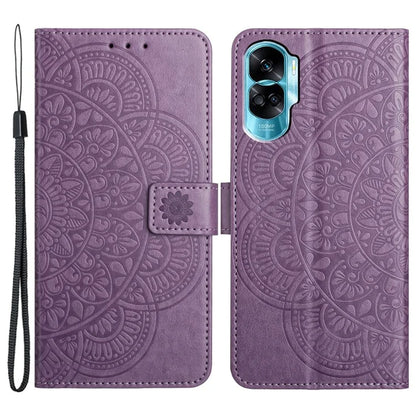 For Honor 90 Lite 5G / X50i 5G Case Flower Design Leather Wallet Flip Phone Cover