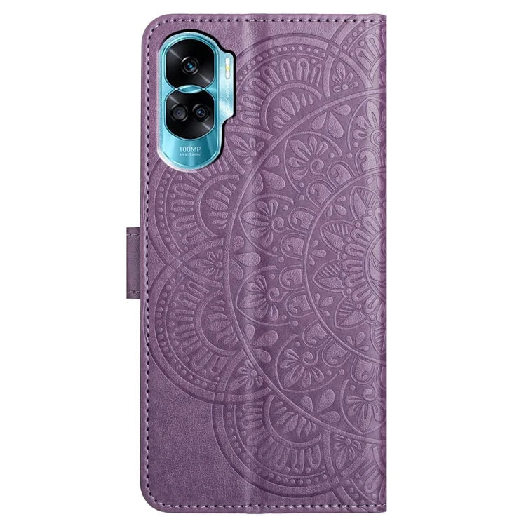 For Honor 90 Lite 5G / X50i 5G Case Flower Design Leather Wallet Flip Phone Cover
