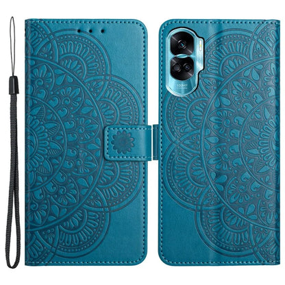 For Honor 90 Lite 5G / X50i 5G Case Flower Design Leather Wallet Flip Phone Cover