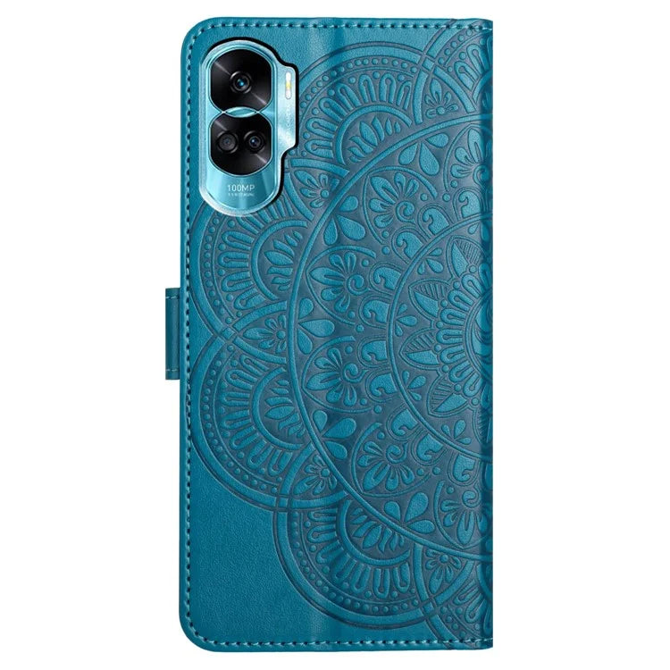 For Honor 90 Lite 5G / X50i 5G Case Flower Design Leather Wallet Flip Phone Cover
