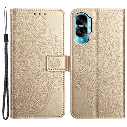 For Honor 90 Lite 5G / X50i 5G Case Flower Design Leather Wallet Flip Phone Cover