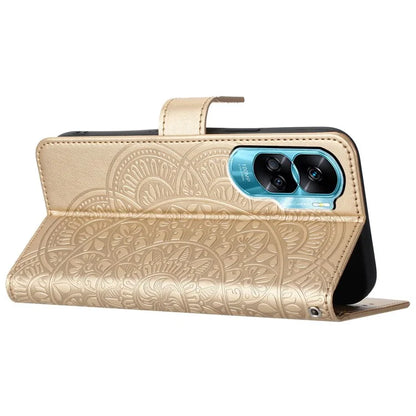 For Honor 90 Lite 5G / X50i 5G Case Flower Design Leather Wallet Flip Phone Cover
