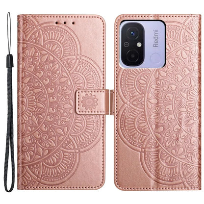 For Xiaomi Redmi 12C 4G Case Folio PU Leather Flip Cover with 3 Card Slots Stand