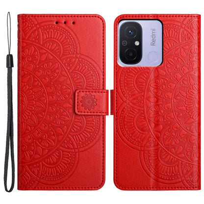 For Xiaomi Redmi 12C 4G Case Folio PU Leather Flip Cover with 3 Card Slots Stand